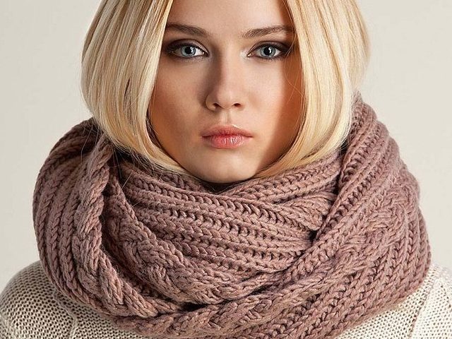 5 способов, как связать круговой шарф спицами: схемы, описание