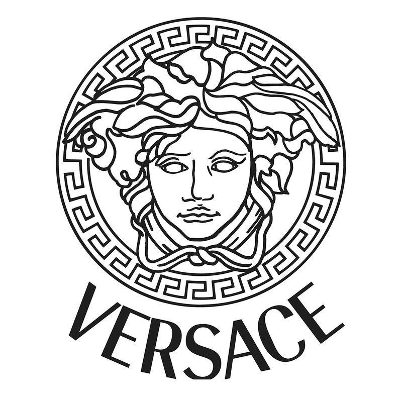 Логотип бренда versace в виде медузы горгоны