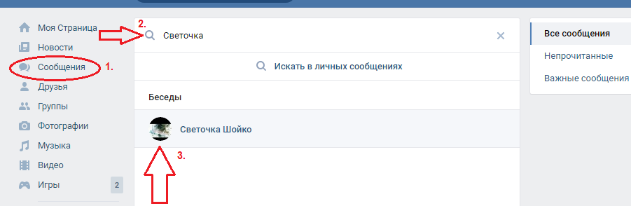 Сообщение самому себе