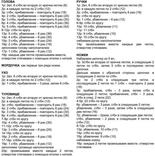Схема вязания