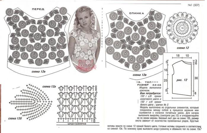 Схема кофты 2