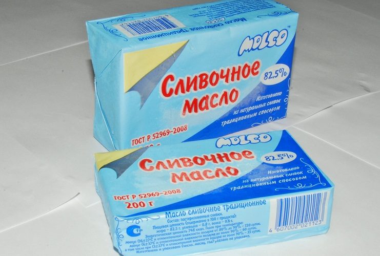 Масло не должно быть примятым или с поврежденной упаковкой