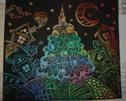 Граттаж — что это такое и как правильно рисовать? Особенности техники граттаж: характеристика