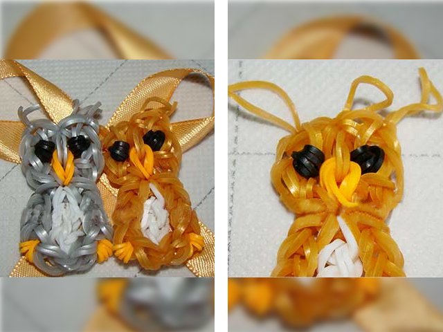 Сова из резинок