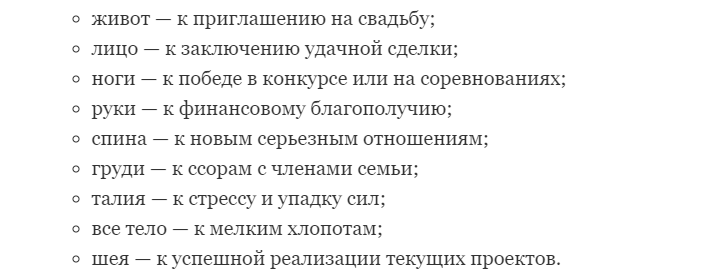Части тела