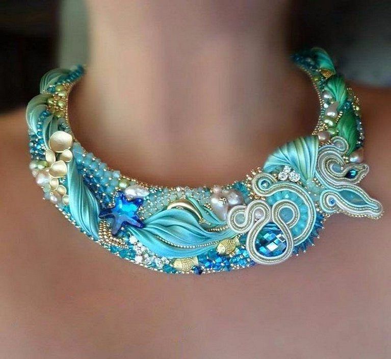 Нежное шибори-ожерелье