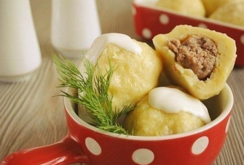Клецки с мясом