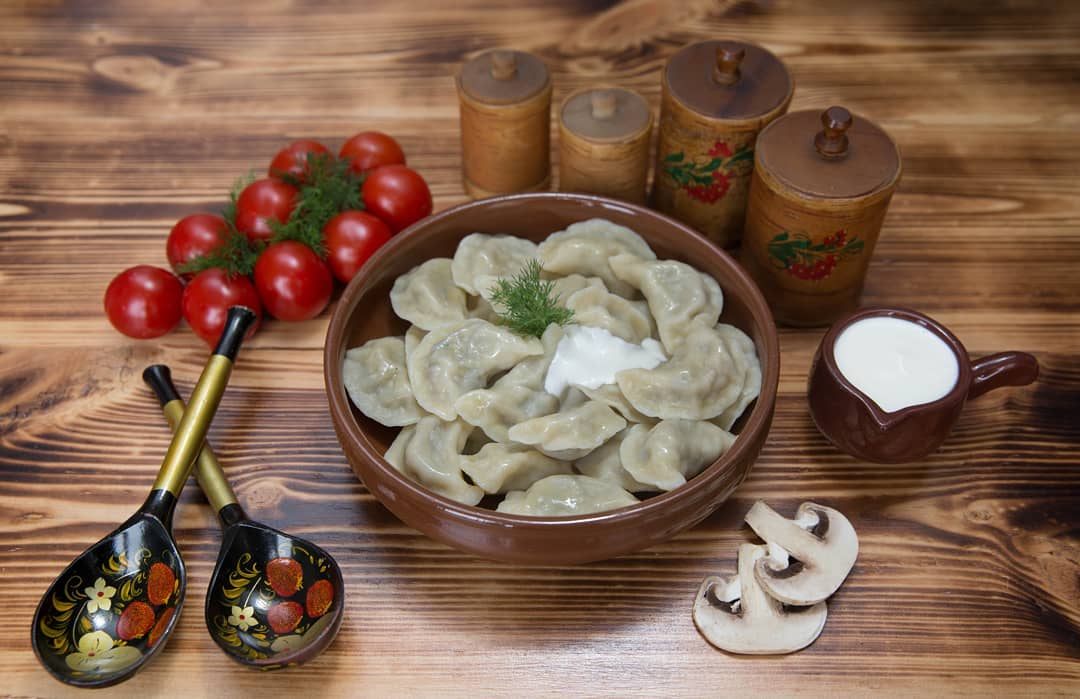 Вареники с грибами