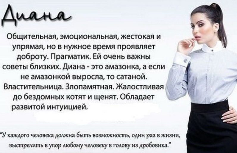 Диана - что означает имя?