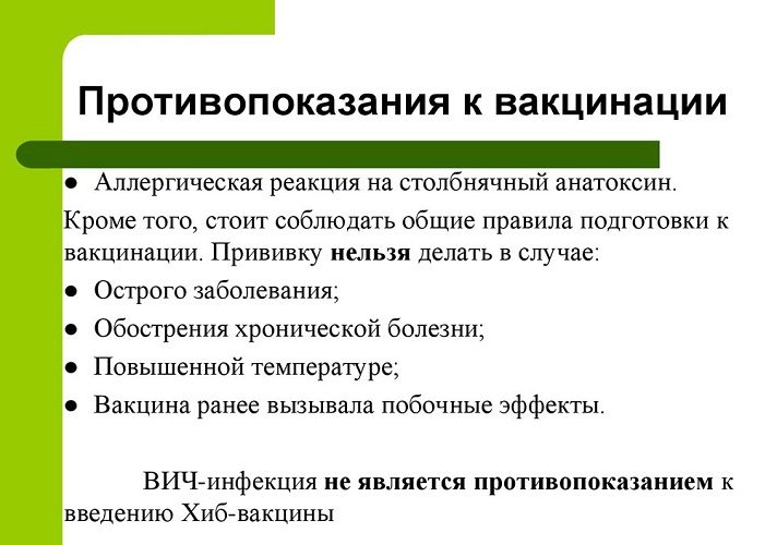 Противопоказания