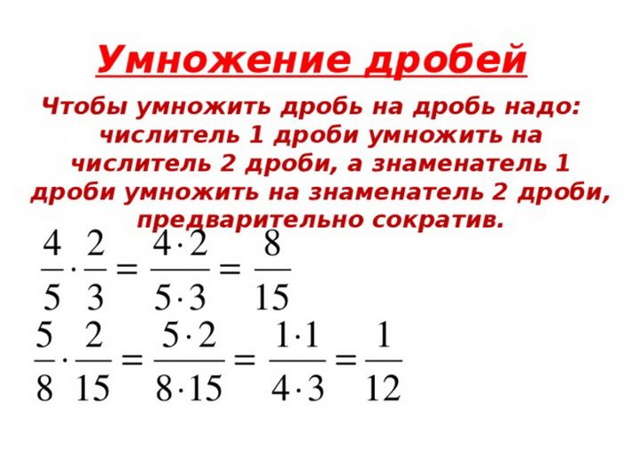 Пример решения задания с дробями