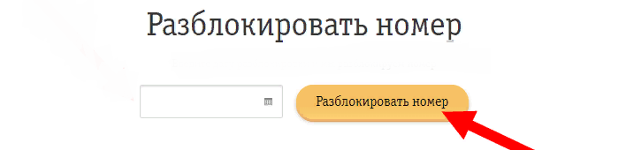 Разблокировать заблокированный номер