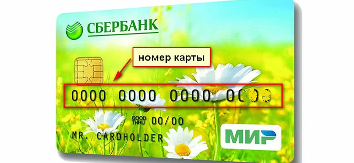 Стерся номер карты сбербанка