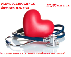 Какое артериальное давление должно быть у женщин и мужчин в 50 лет: норма