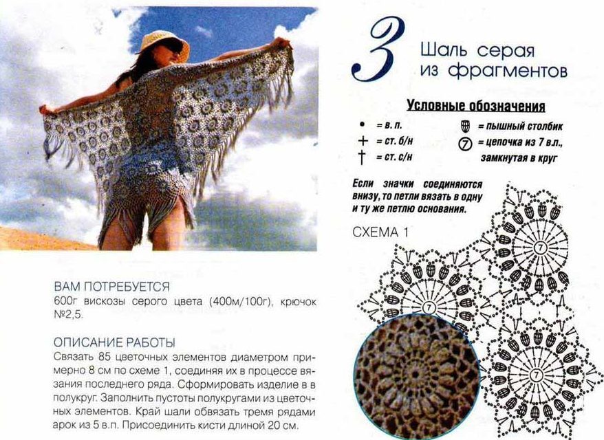 Серая шаль