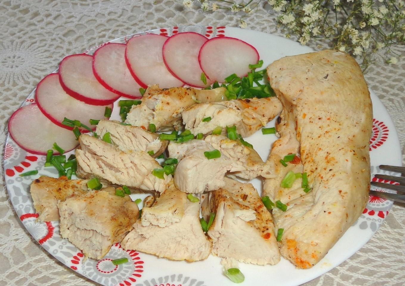 Куриная грудка на пару