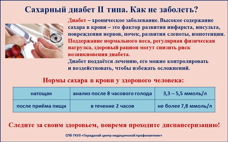Профилактика диабета