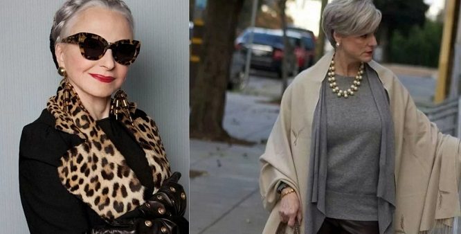 Стильный женский наряд для женщин после 50 лет