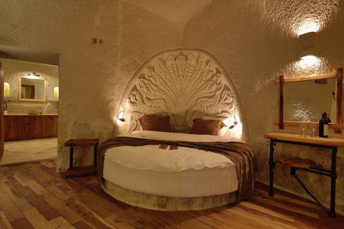 Отель каппадокии panoramic cave hotel изнутри