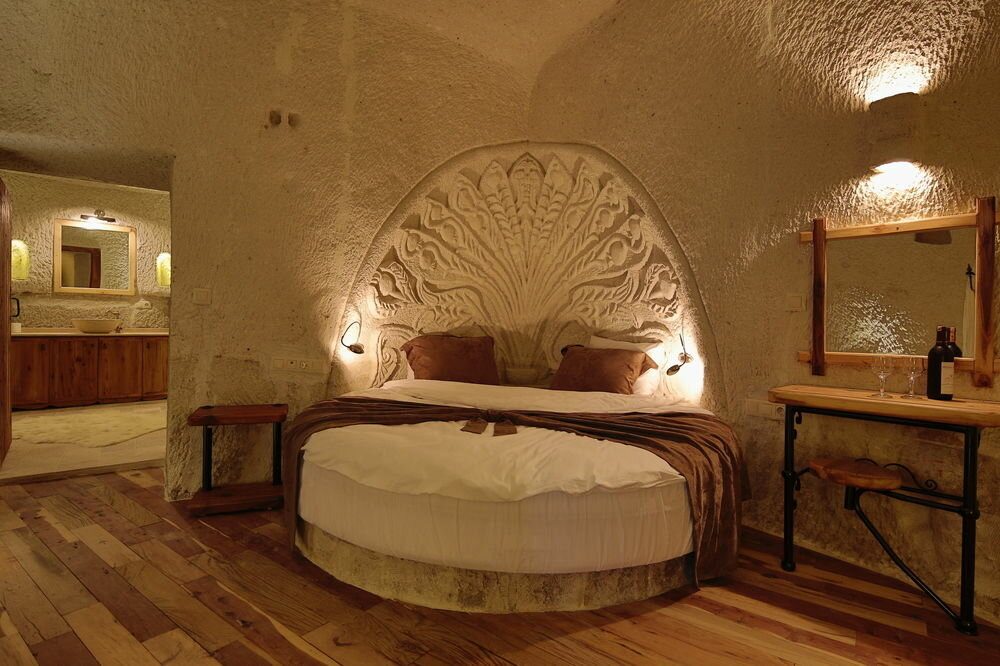 Отель каппадокии panoramic cave hotel изнутри