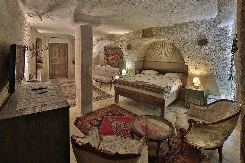 Отель каппадокии kayatas hotel изнутри