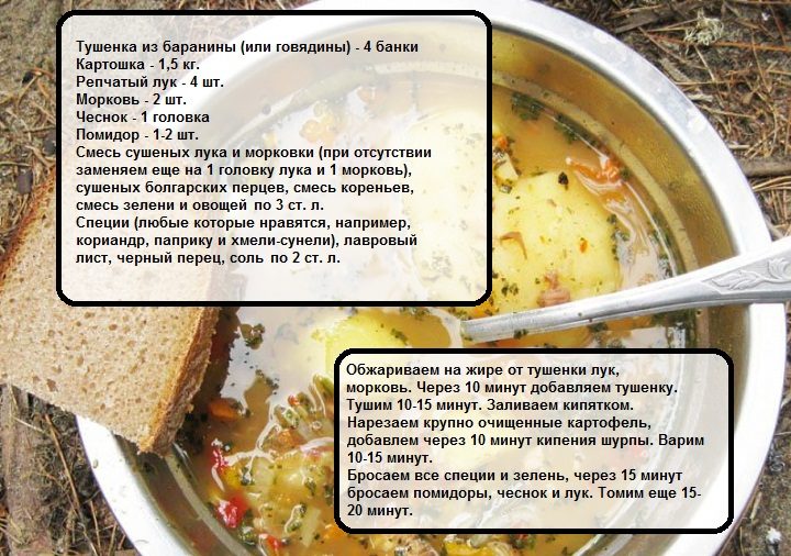 Шурпа из тушенки