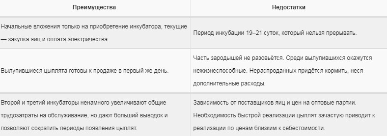 Учтите недостатки и достоинства
