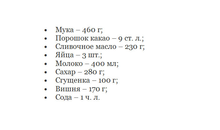 Торт без алкоголя