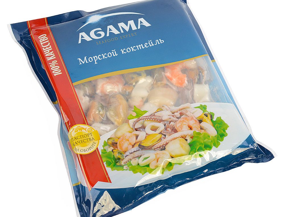 Упаковка морского коктейля