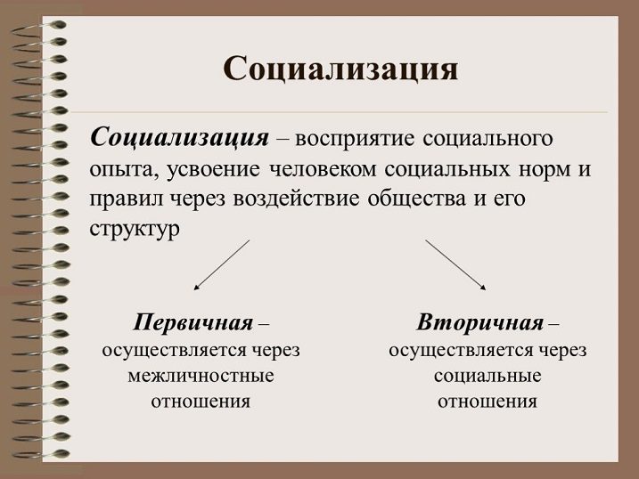 Первичная и вторичная социализация
