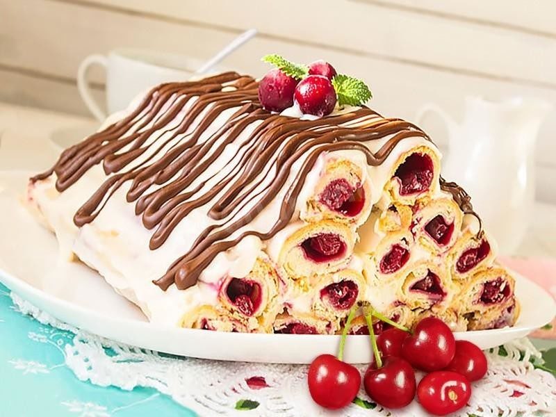 Торт с заварным кремом