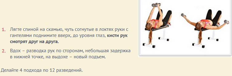 Упражнения для подтяжки мышц для большой и маленькой груди