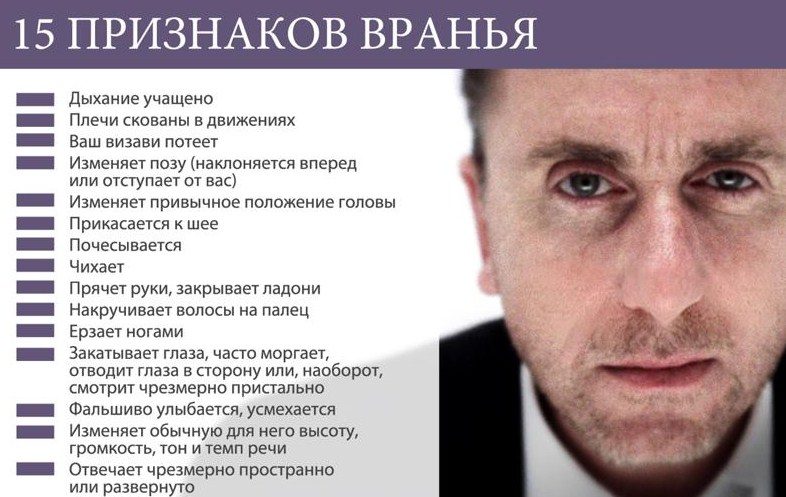 Выявить сразу ложь можно по таким признакам