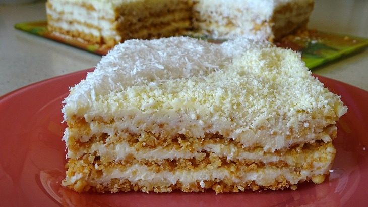 Жареные коржи из крошки на сковороде для торта