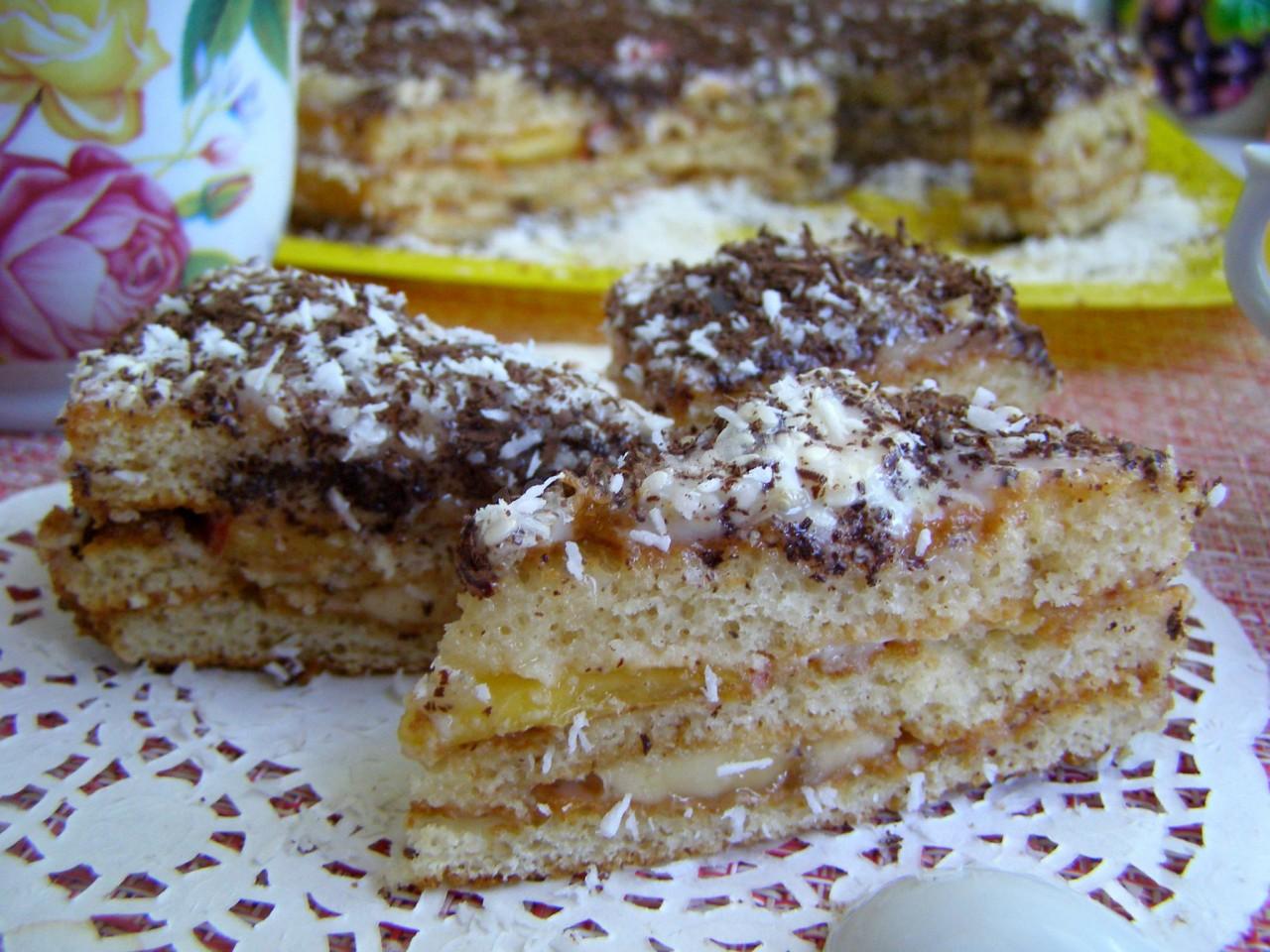 Торт с простыми коржами