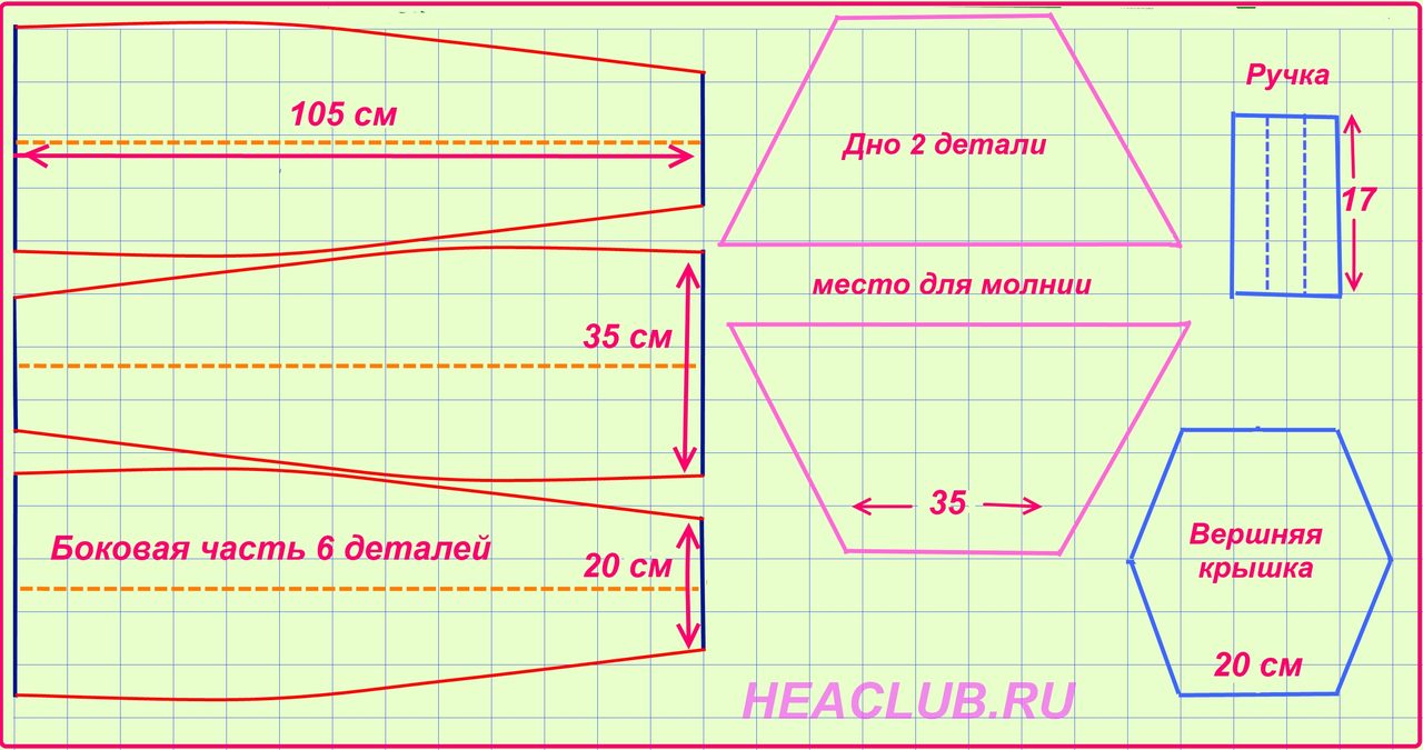 Детское кресло-мешок выкройка