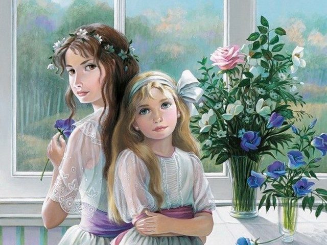 Приятные слова сестре — старшей, младшей двоюродной: красивые, трогательные, душевные поздравления