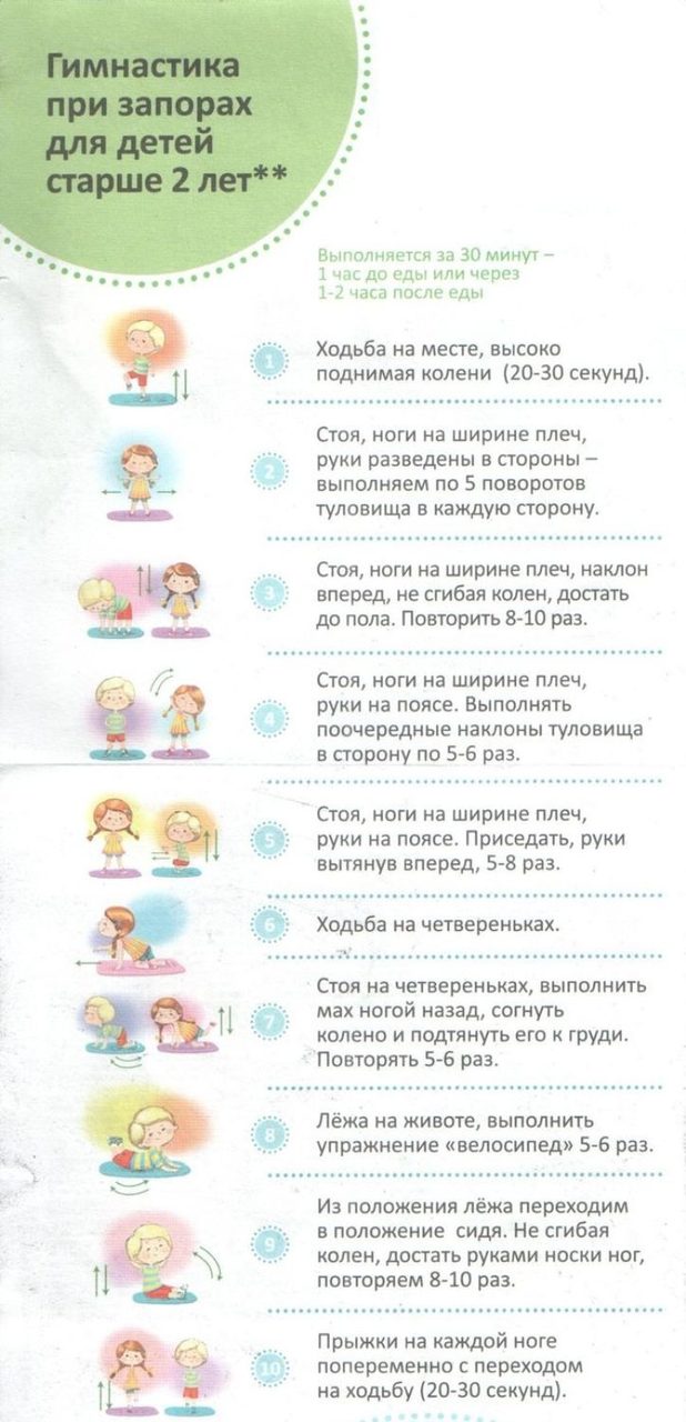 Упражнения деткам от 2 лет