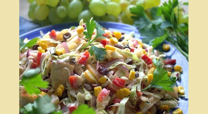 Летний салат и закуска на праздничный стол
