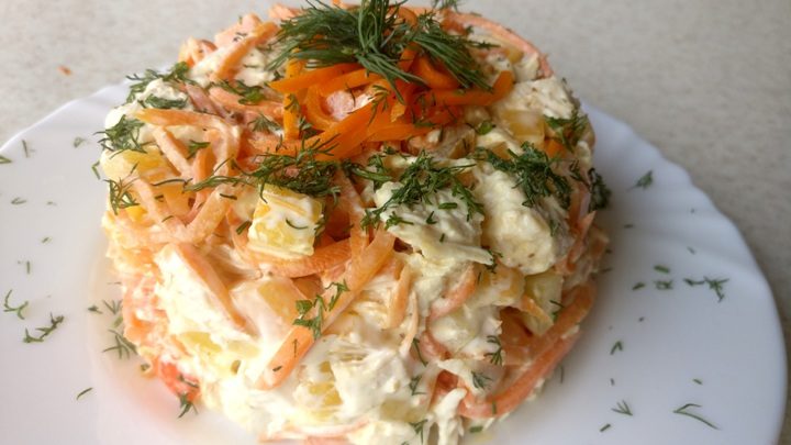 Летний салат и закуска на праздничный стол