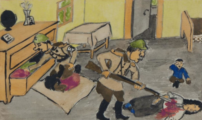 Рисунки детей блокадного ленинграда 1941-1944