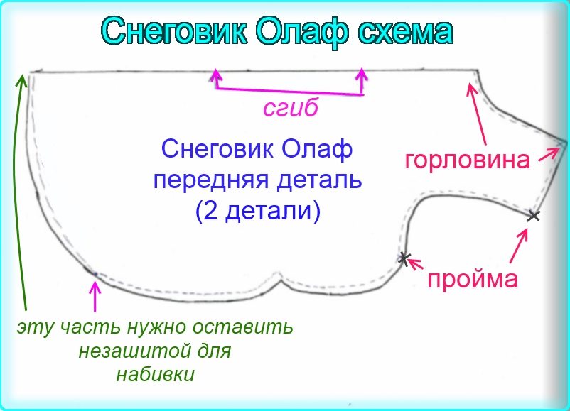 Костюм снеговика выкройка