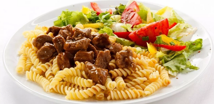 Вермишель с мясом