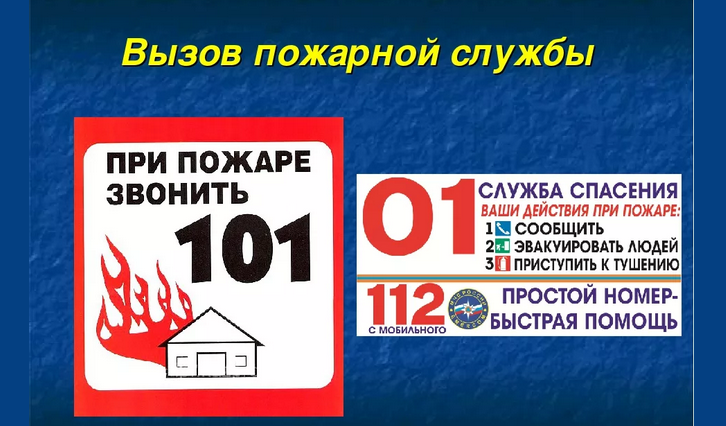 Вызов пожарной службы