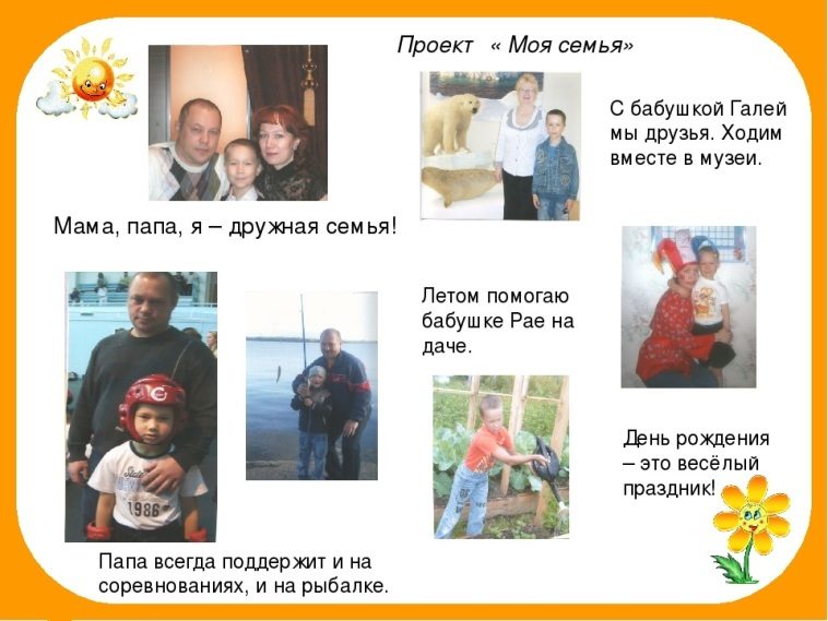 Проект «моя семья»