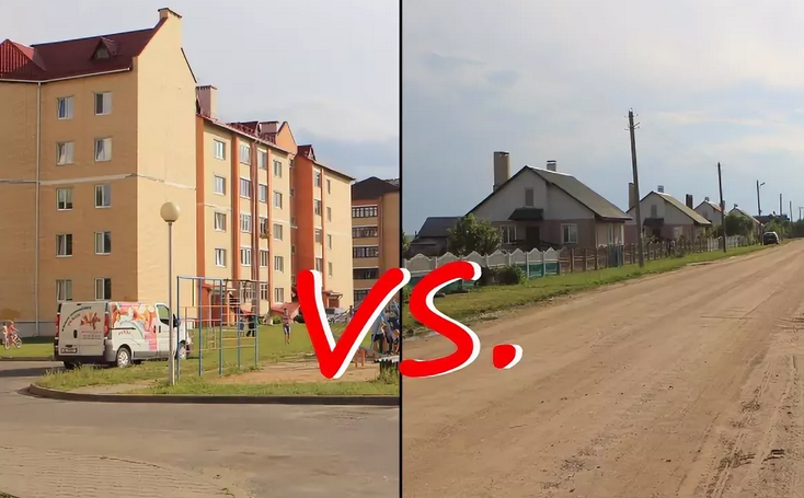 Жизнь в городе и селе отличается