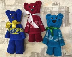 Как сделать медвежонка из полотенца и резинок для подарка: пошаговая инструкция