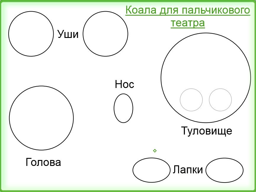 Пальчиковый театр из бумаги шаблоны животных: коала