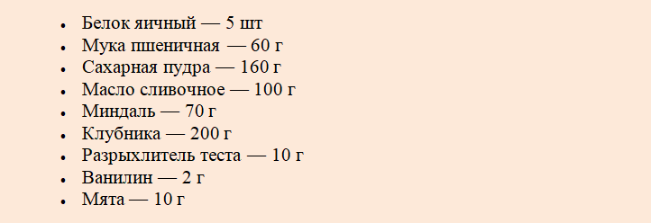 Продукты, которые необходимы для приготовления