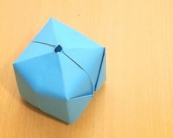 Как сделать водяную бомбочку из бумаги, которая взрывается?